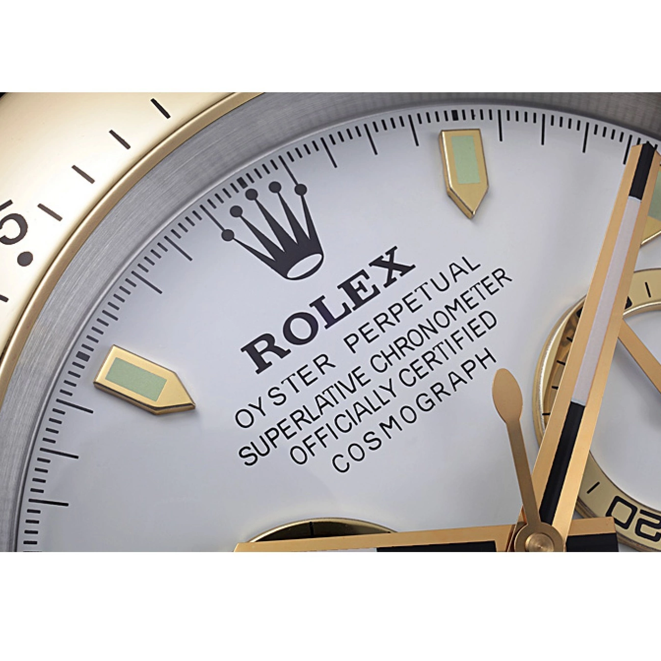 Aaa replica watch Gold-White Rolex Daytona Wall 621911 Clock Cosmograph 0512